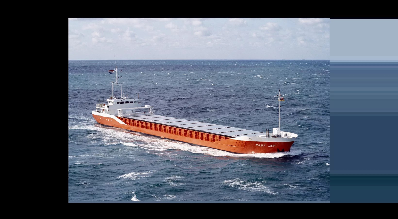 Transit: FAST JEF             entering English South Coast at The Dover Strait