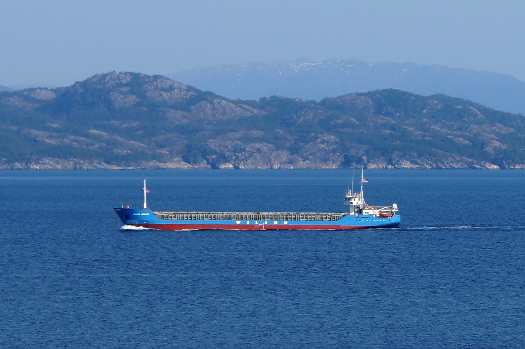 Transit: WILSON MERSEY entering English South Coast at The Dover Strait