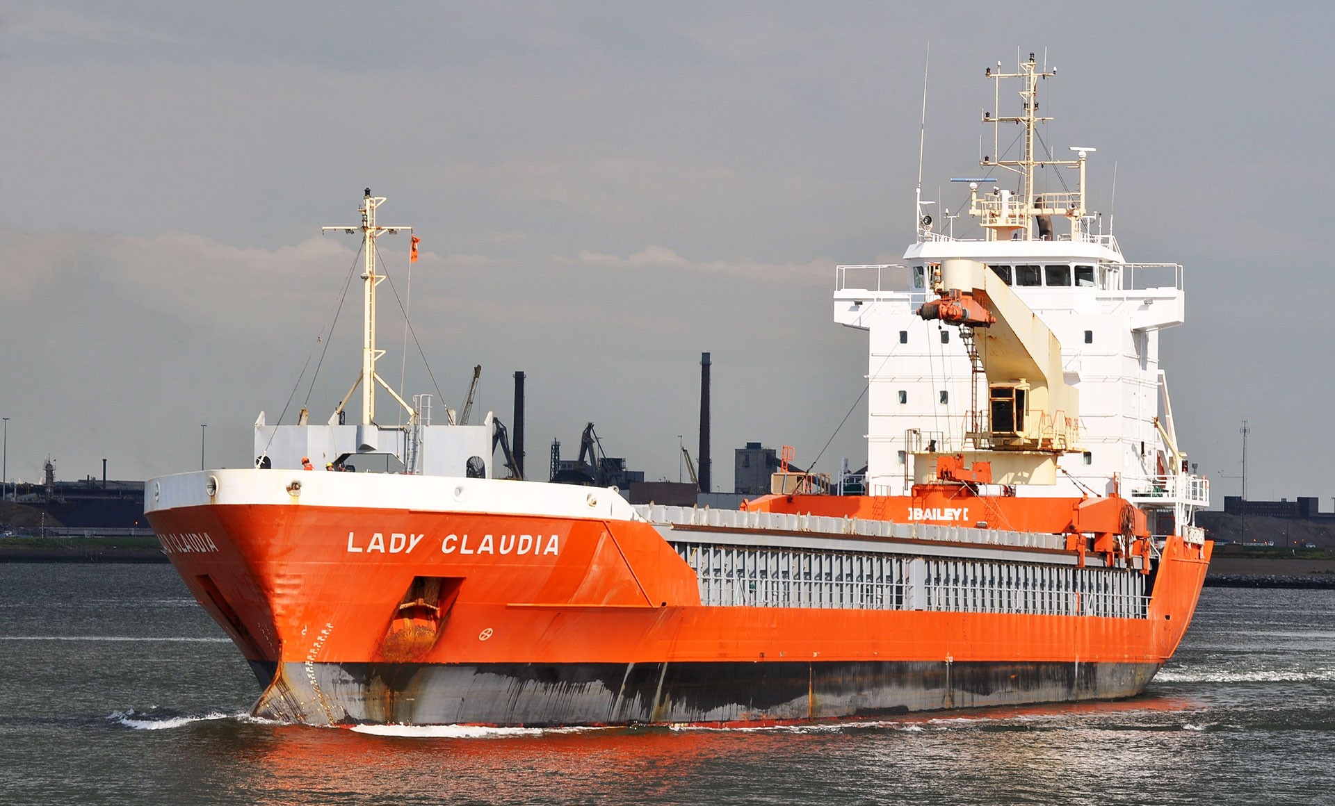 Transit: CLAUDIA A entering English South Coast at The Dover Strait
