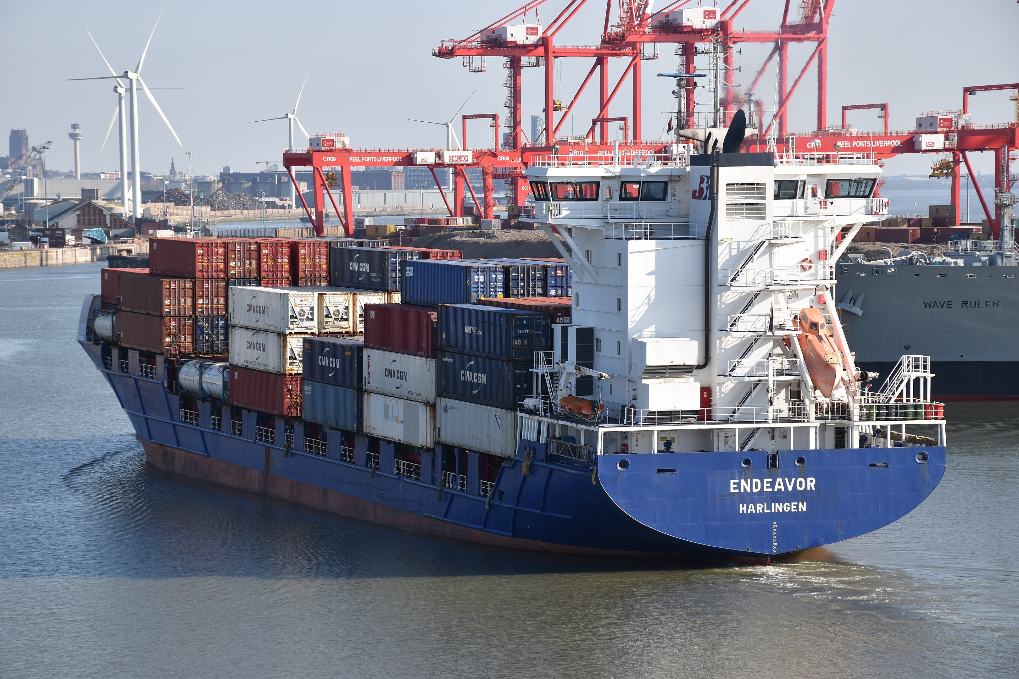 Transit: CT ENDEAVOR entering English South Coast at The Dover Strait