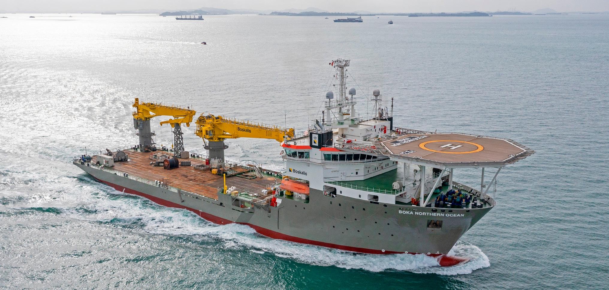  Scottish East Coast - BOKA NORTHERN OCEAN  transiting Aberdeenshire Coast