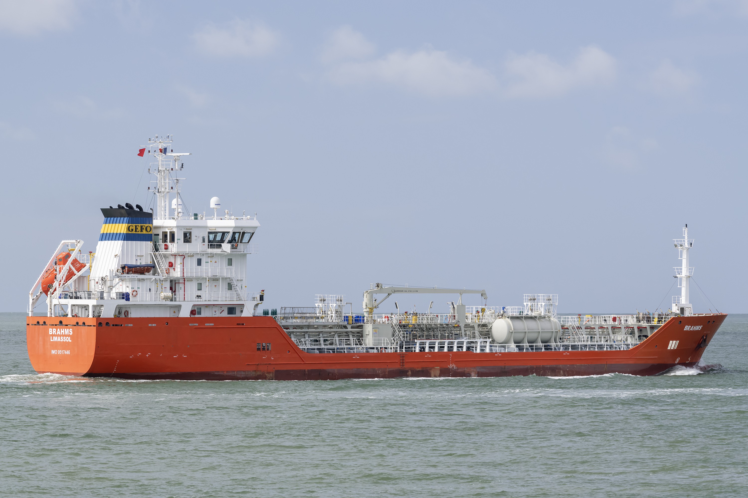 Transit: BRAHMS               entering English South Coast at The Dover Strait