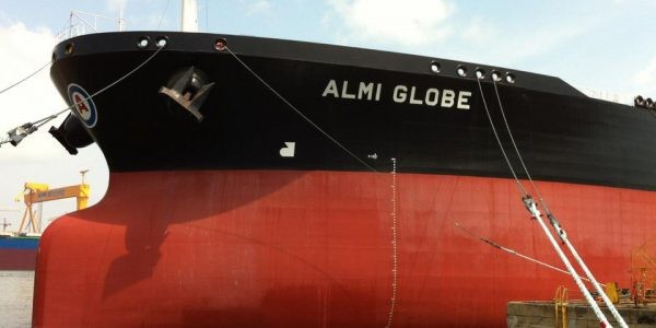Transit: ALMI GLOBE           entering English South Coast at The Dover Strait