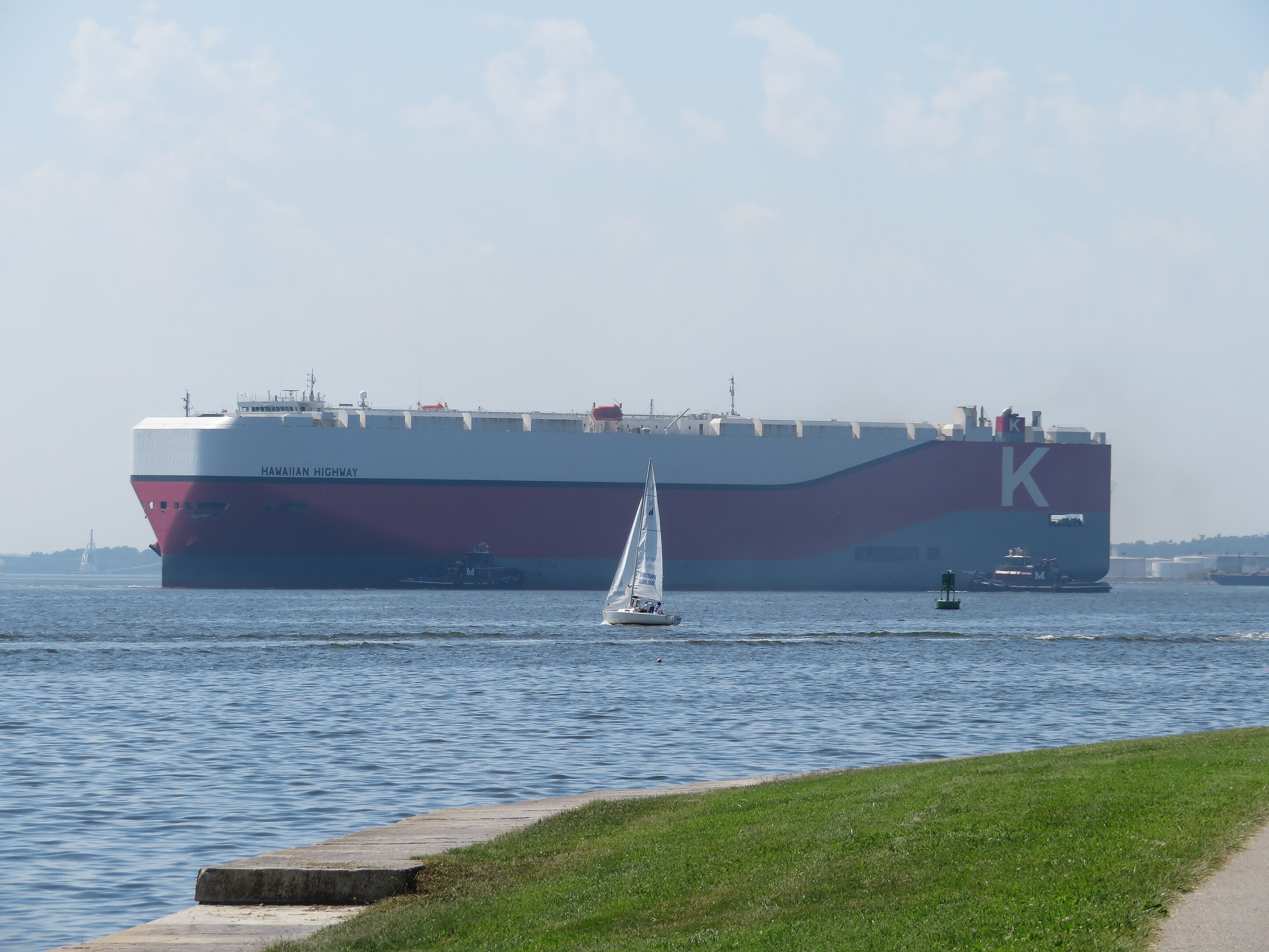 Transit: HAWAIIAN HIGHWAY     entering English South Coast at The Dover Strait