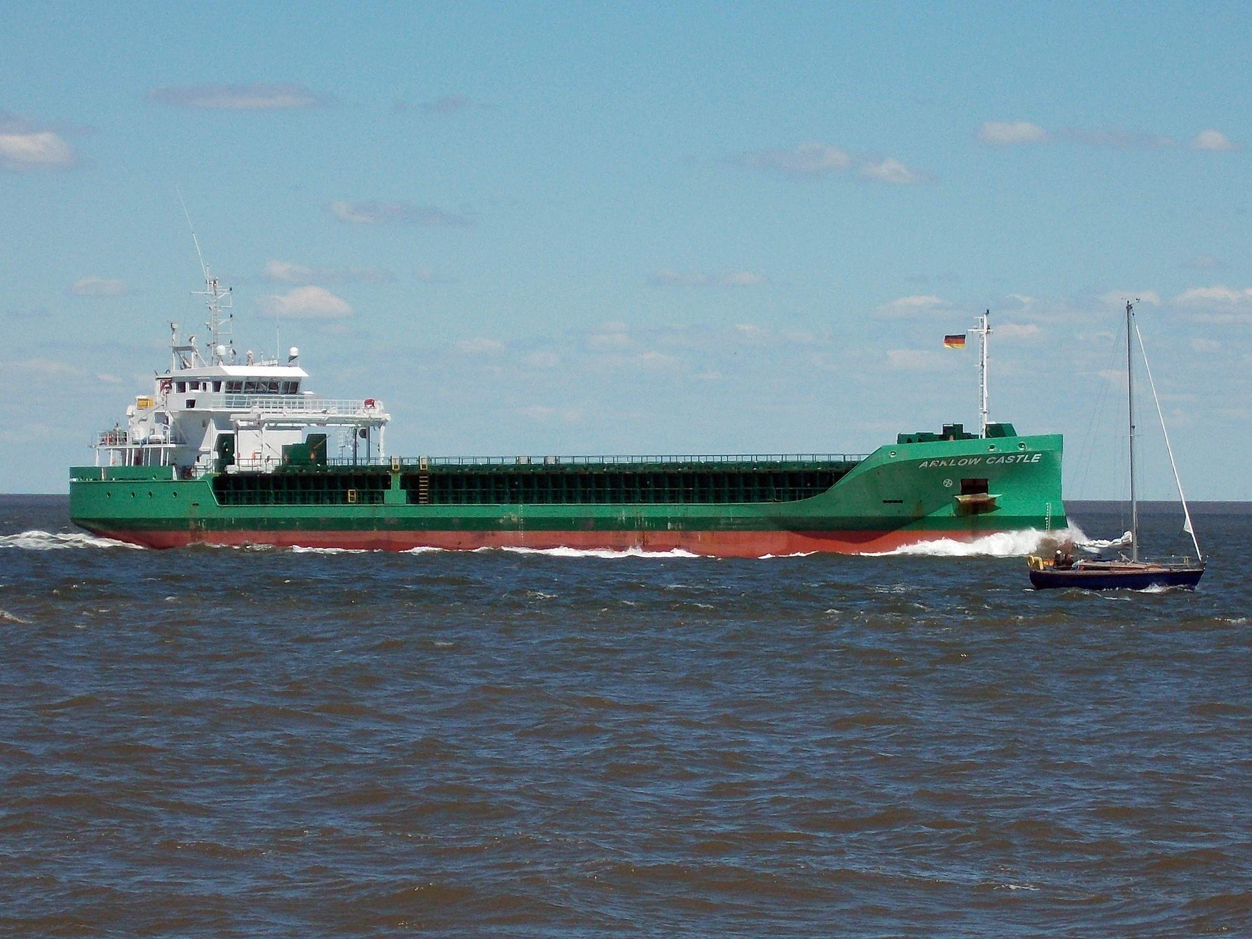 Transit: ARKLOW CASTLE entering English South Coast at The Dover Strait