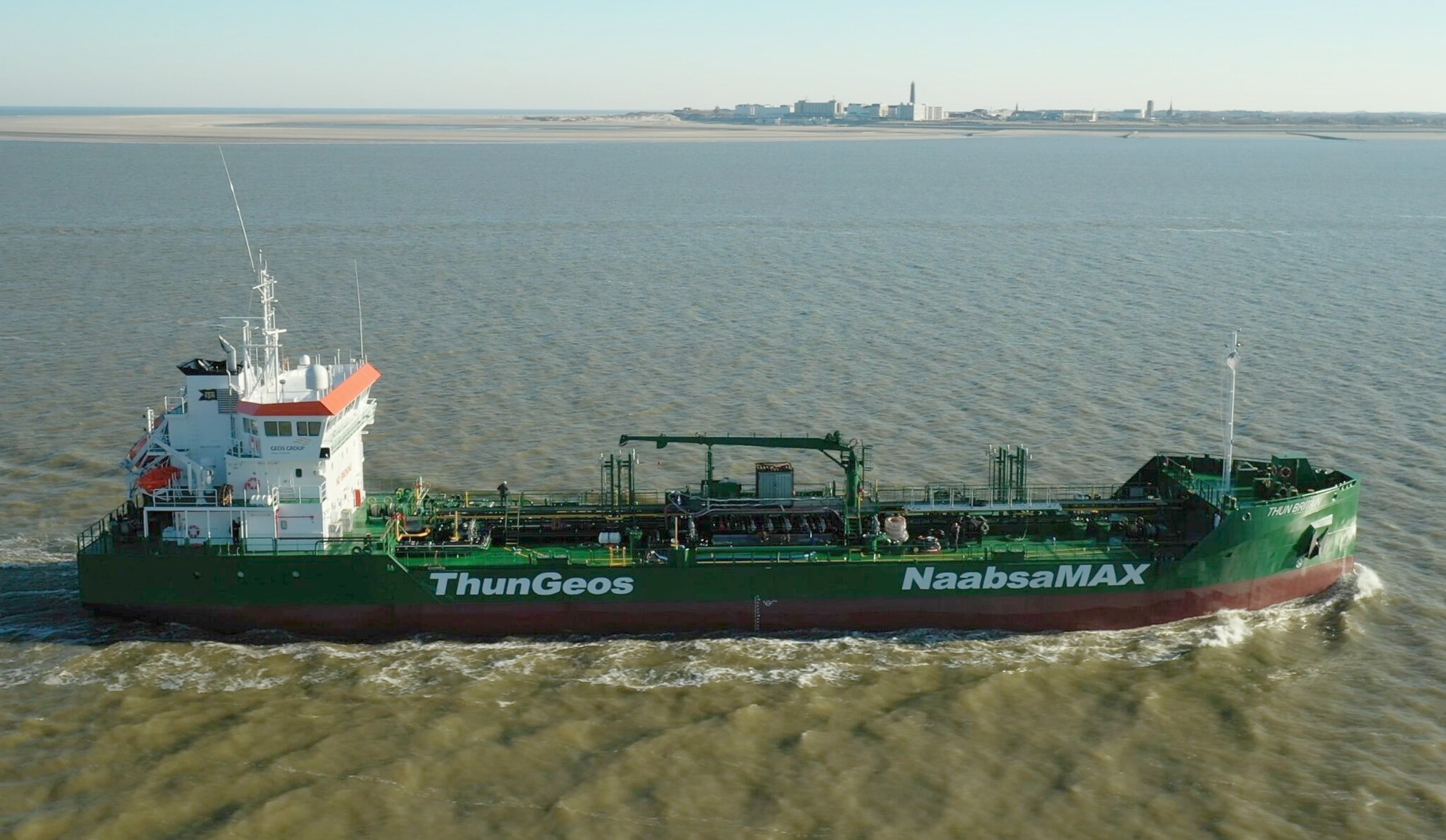 Transit: THUN BRITAIN entering English South Coast at The Dover Strait