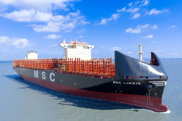 Thames Arrival: MSC LINZIE          