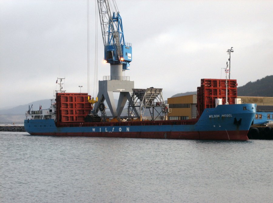 Transit: WILSON MOSEL entering English South Coast at The Dover Strait