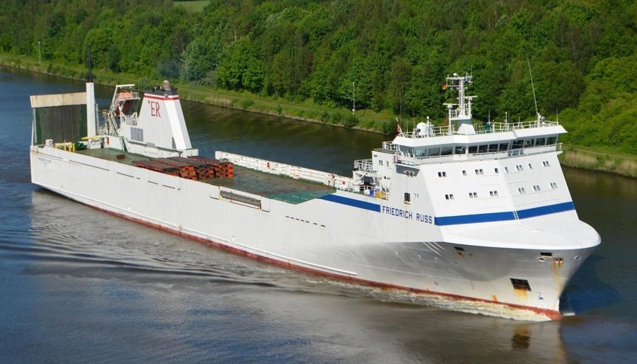  Irish Sea - FRIEDRICH RUSS transiting Irish Sea off Wales
