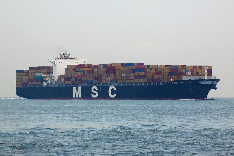 Transit: MSC TORONTO          entering English South Coast at The Dover Strait