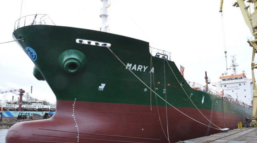 Transit: MARY  A              entering English South Coast at The Dover Strait