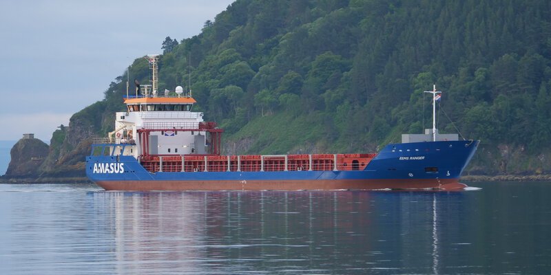 Transit: EEMS RANGER          entering English South Coast at The Dover Strait