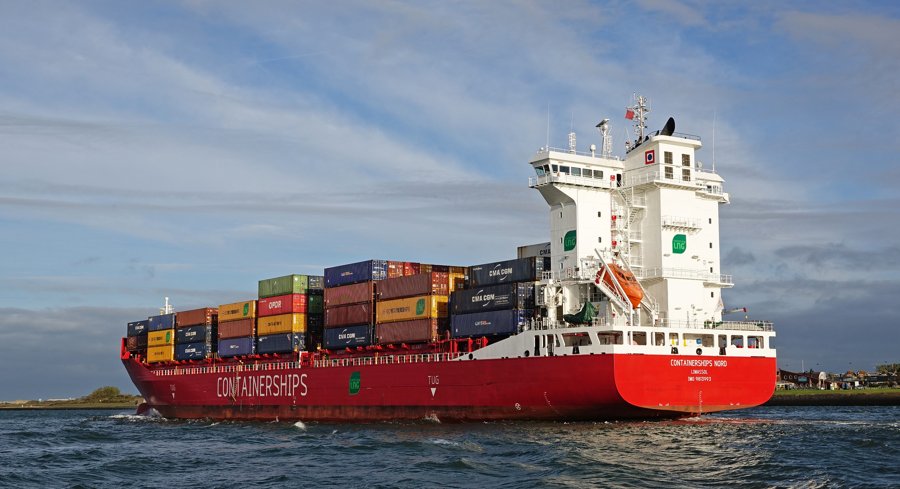  Irish Sea - CONTAINERSHIPS NORD transiting Irish Sea off Wales