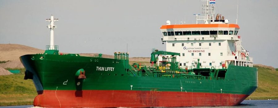  Irish Sea - THUN LIFFEY          transiting Irish Sea off Dublin