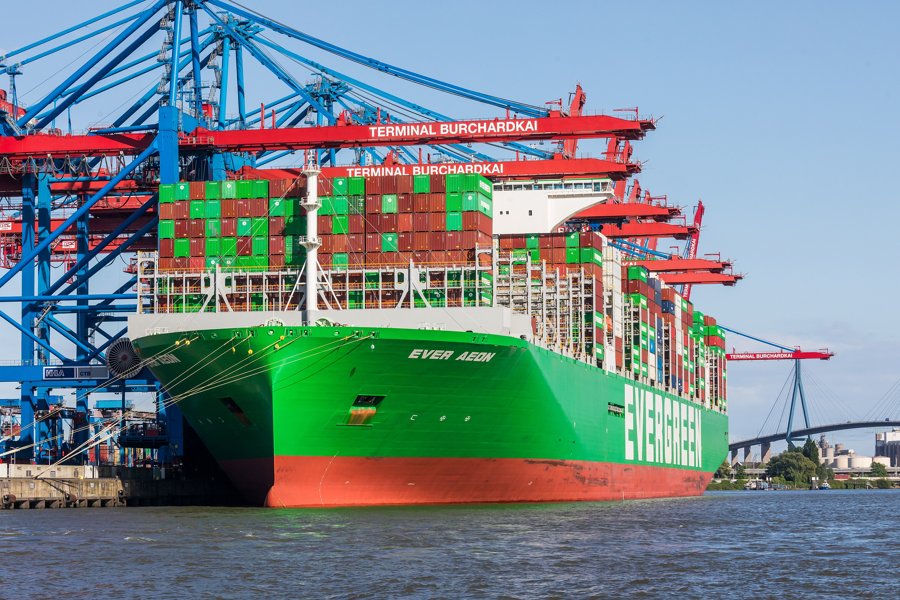 Transit: EVER AEON            entering English South Coast at The Dover Strait