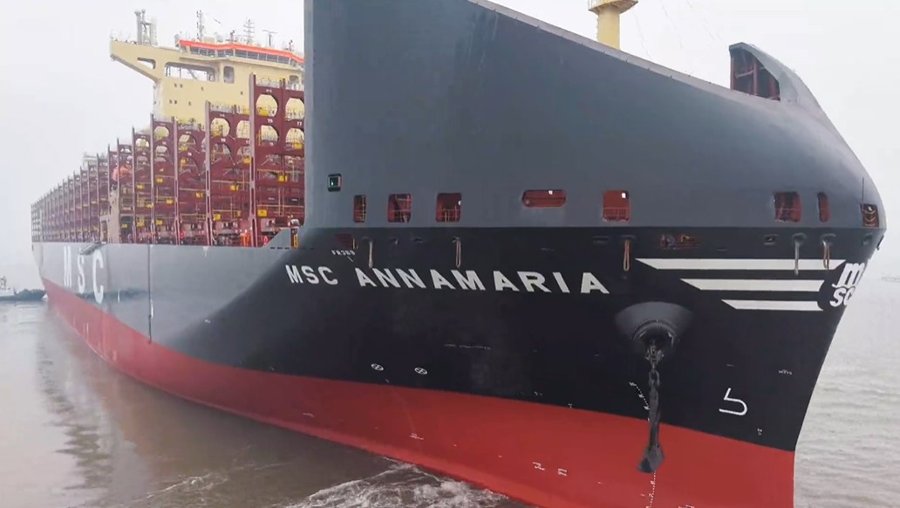 Transit: MSC ANNAMARIA        entering English South Coast at The Dover Strait