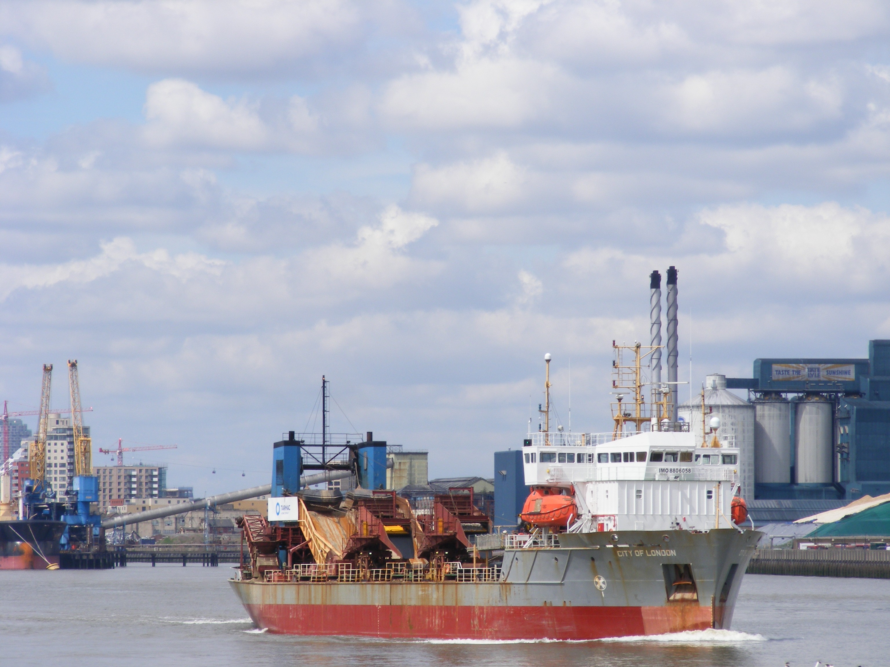 Transit: CITY OF LONDON       entering English South Coast at The Dover Strait