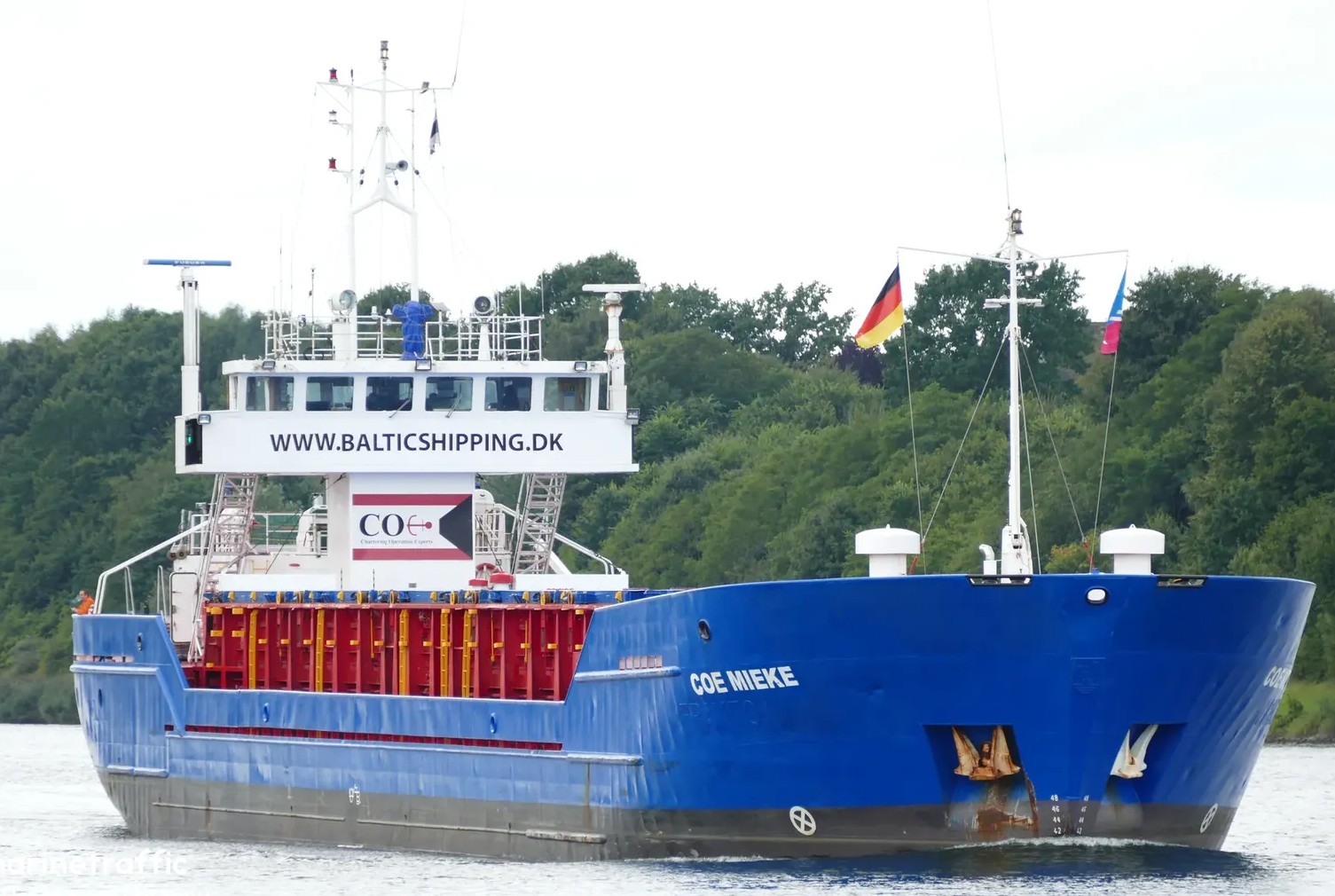  Scottish East Coast - COE MIEKE transiting Forth & Tay Coast