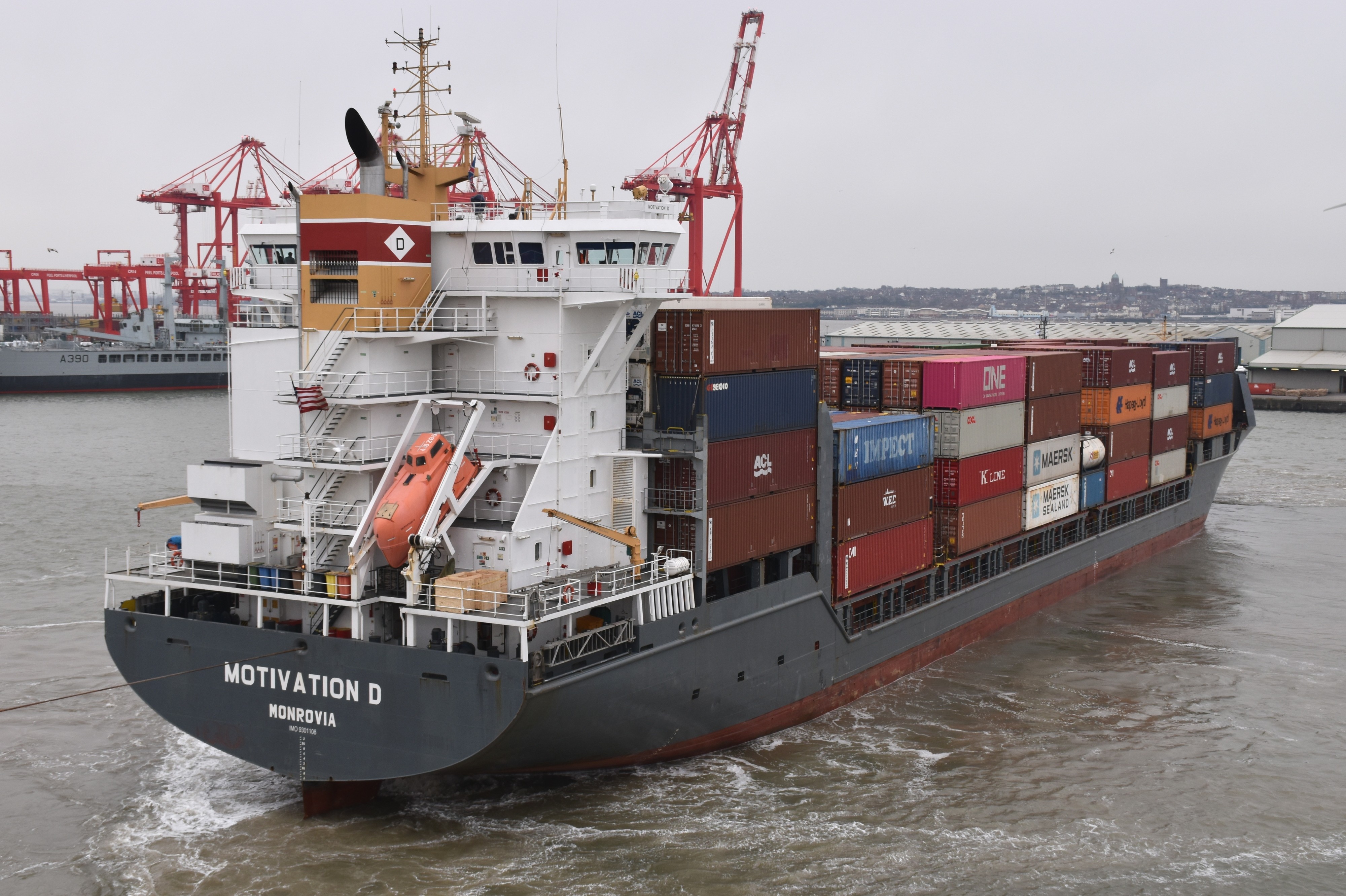 Transit: FAITH entering English South Coast at The Dover Strait