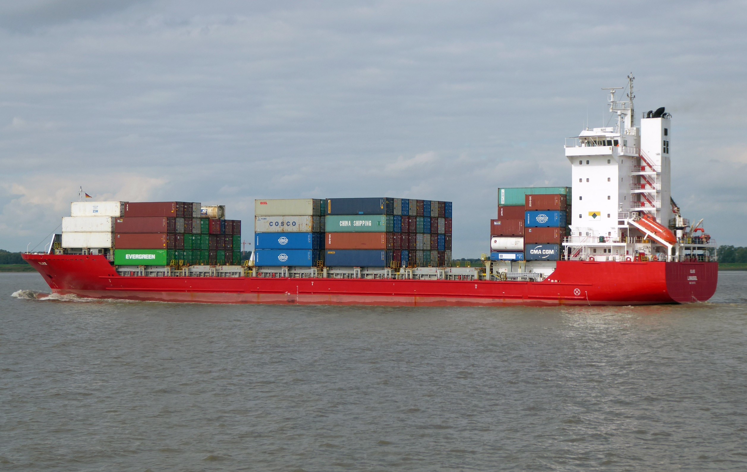  Scottish East Coast - MSC ELKE F transiting Berwick Coast