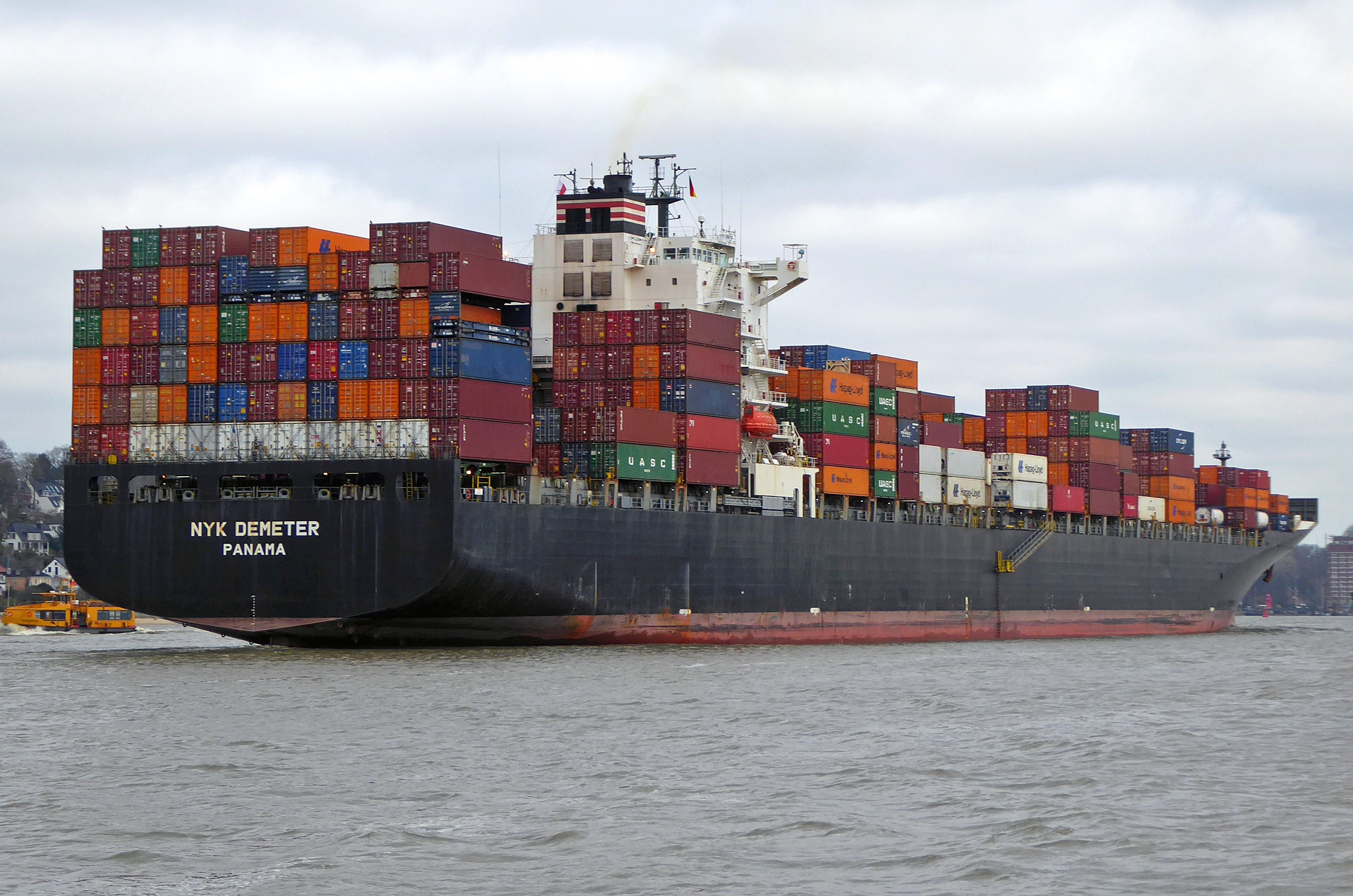 Transit: NYK DEMETER          entering English South Coast at The Dover Strait