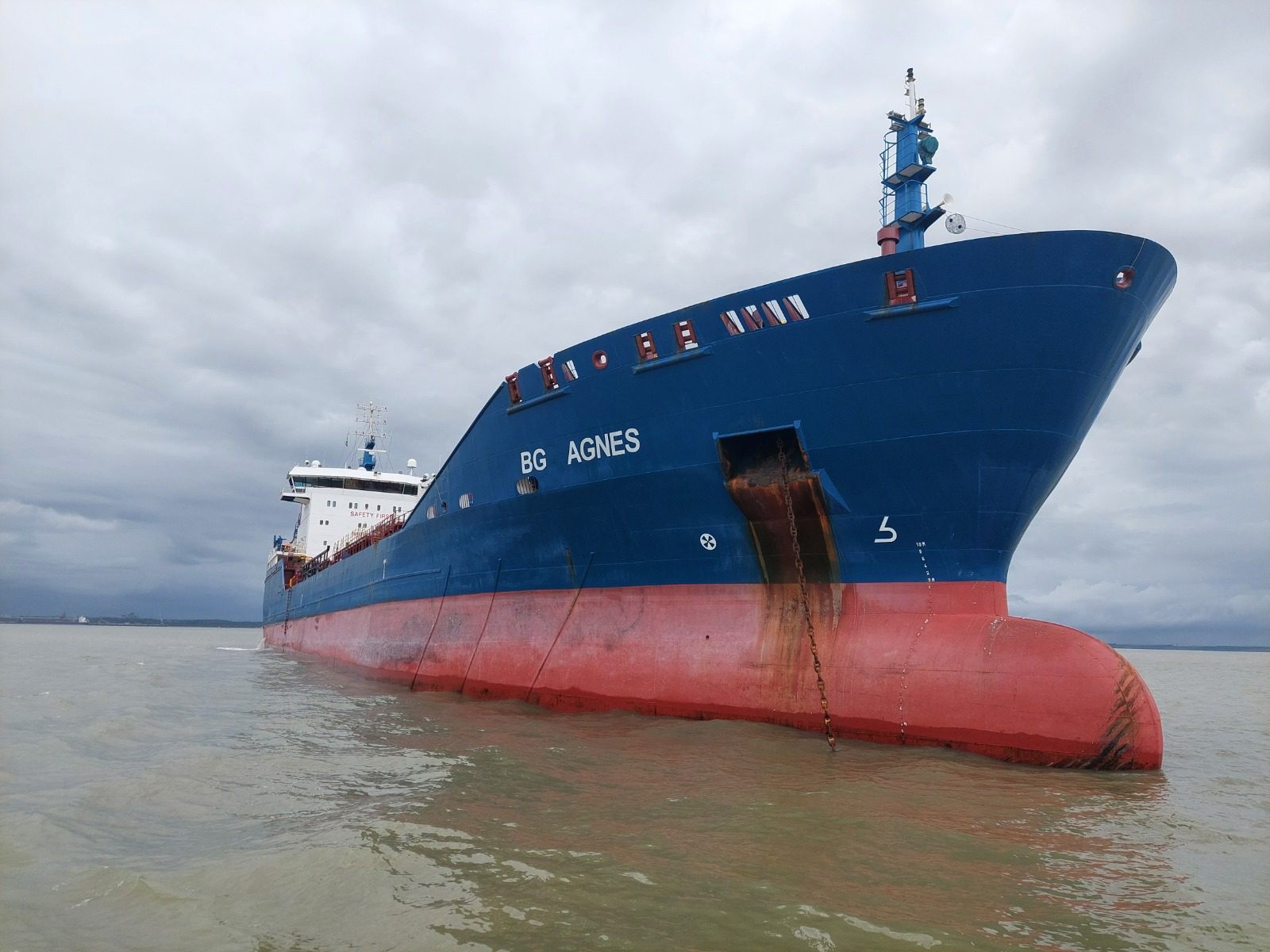 Transit: BG AGNES             entering English South Coast at The Dover Strait