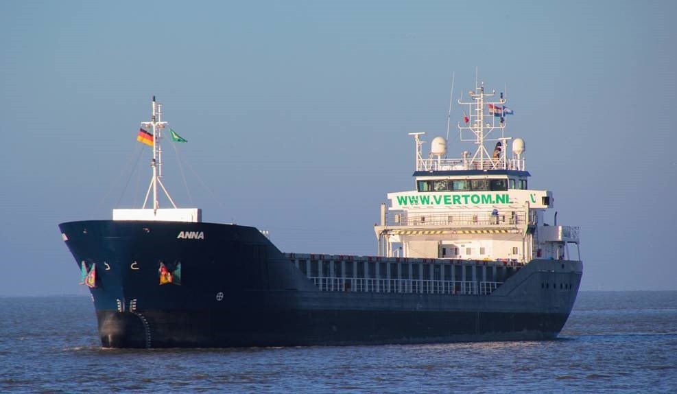 Transit: ANNA                 entering English South Coast at The Dover Strait