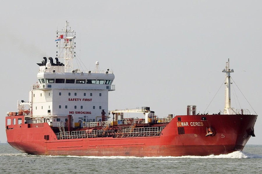 Transit: BOMAR CERES          entering English South Coast at The Dover Strait