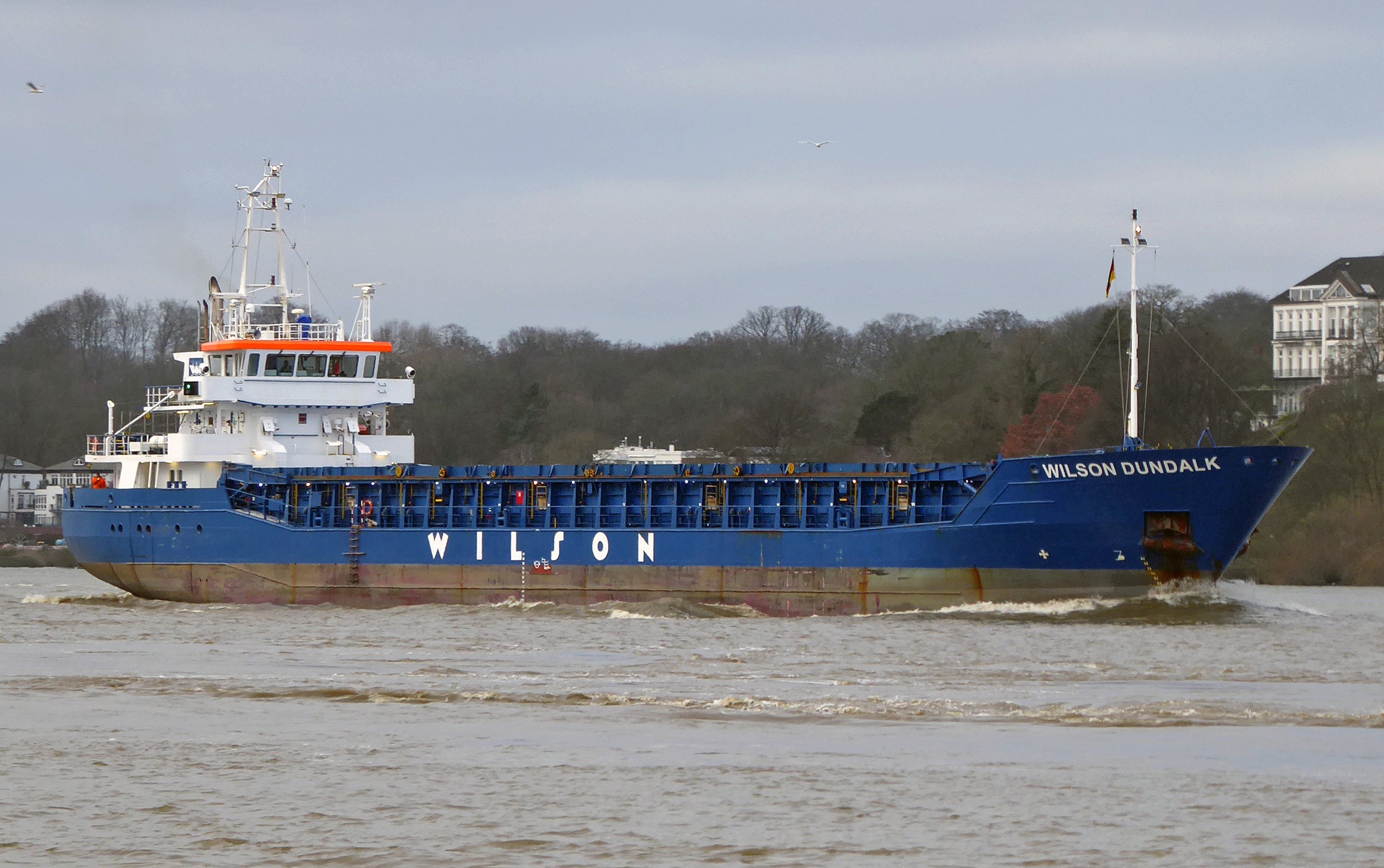 Transit: WILSON DUNDALK       entering English South Coast at The Dover Strait