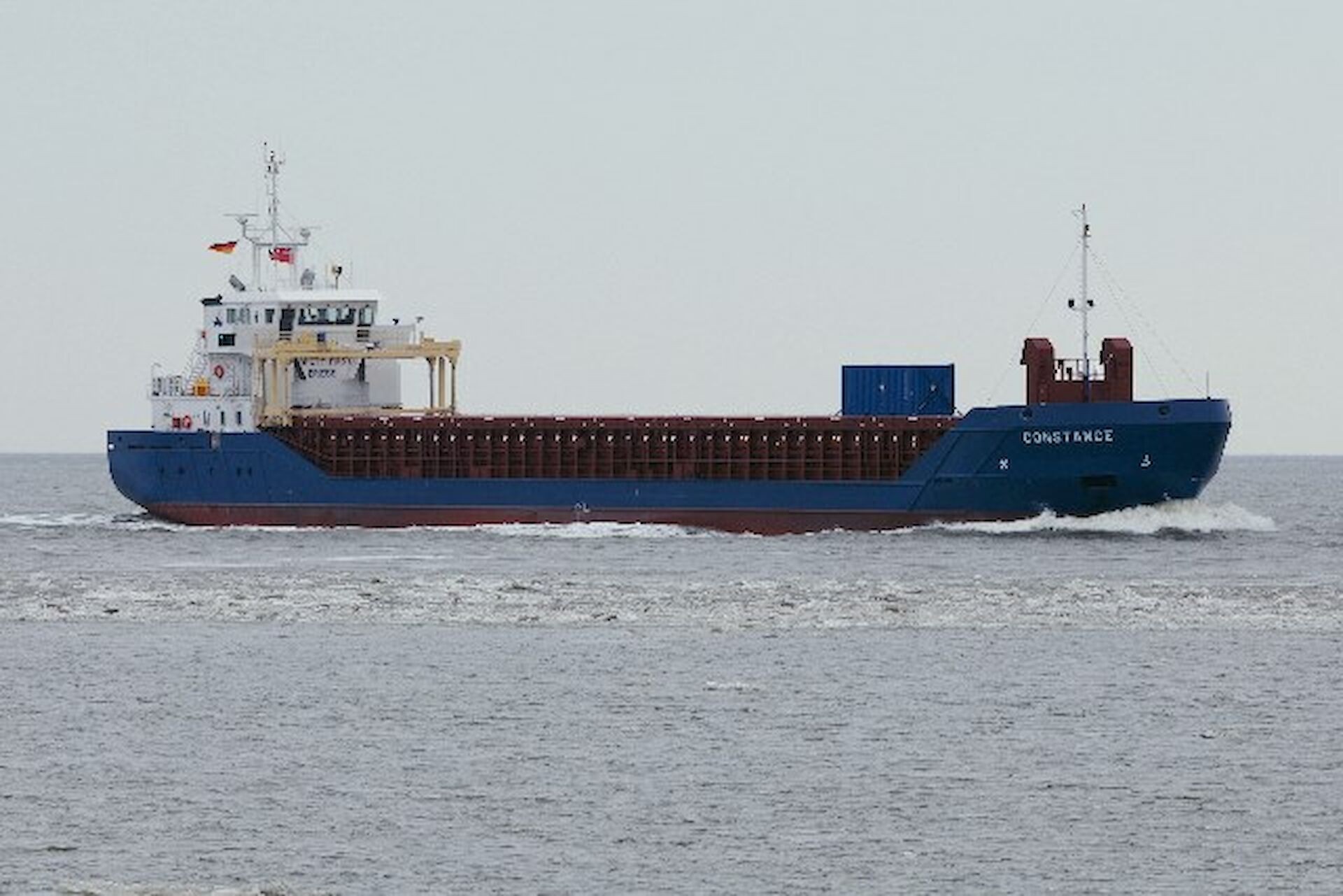 Transit: CONSTANCE            entering English South Coast at The Dover Strait