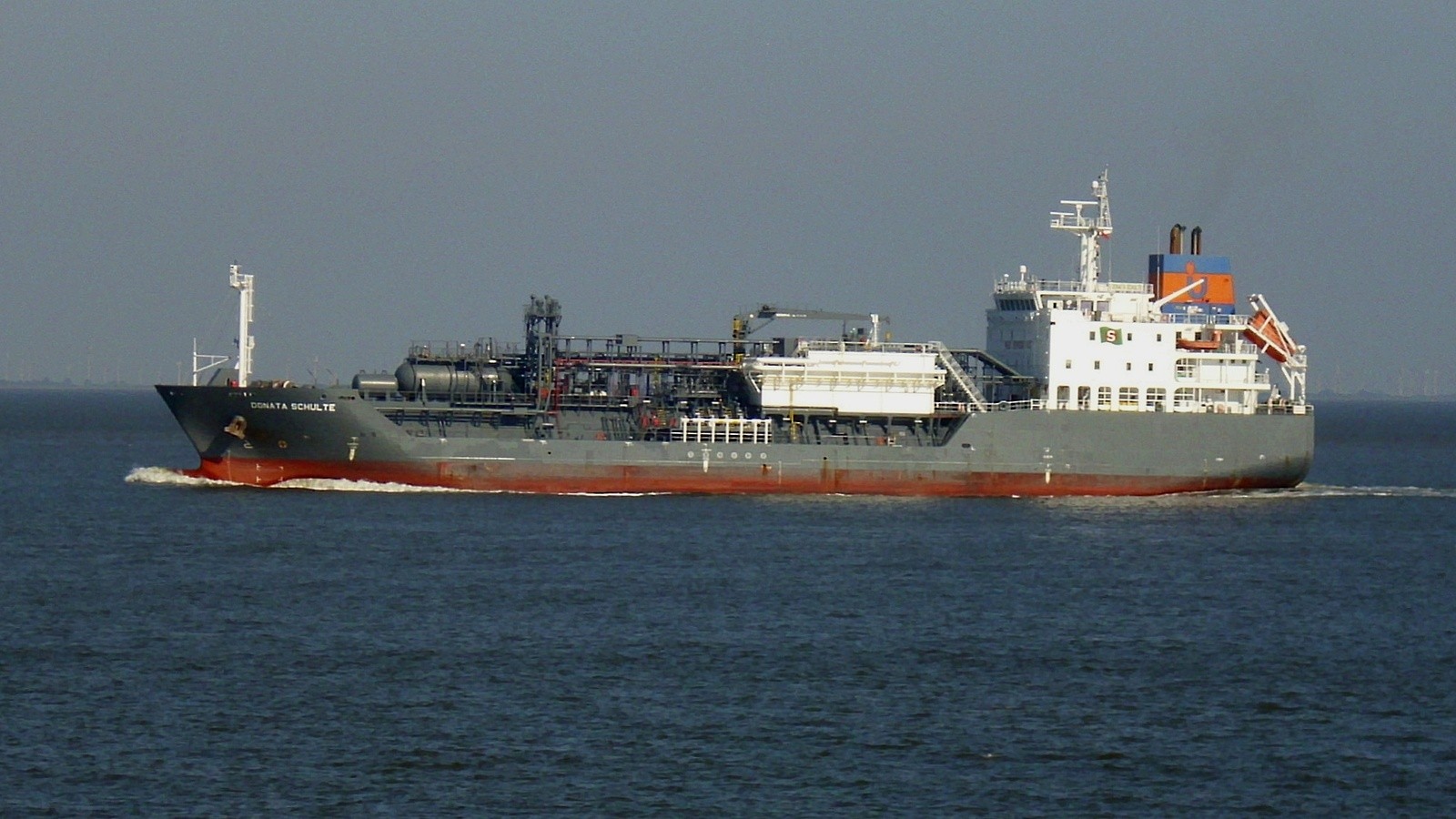 Transit: DONATA SCHULTE       entering English South Coast at The Dover Strait