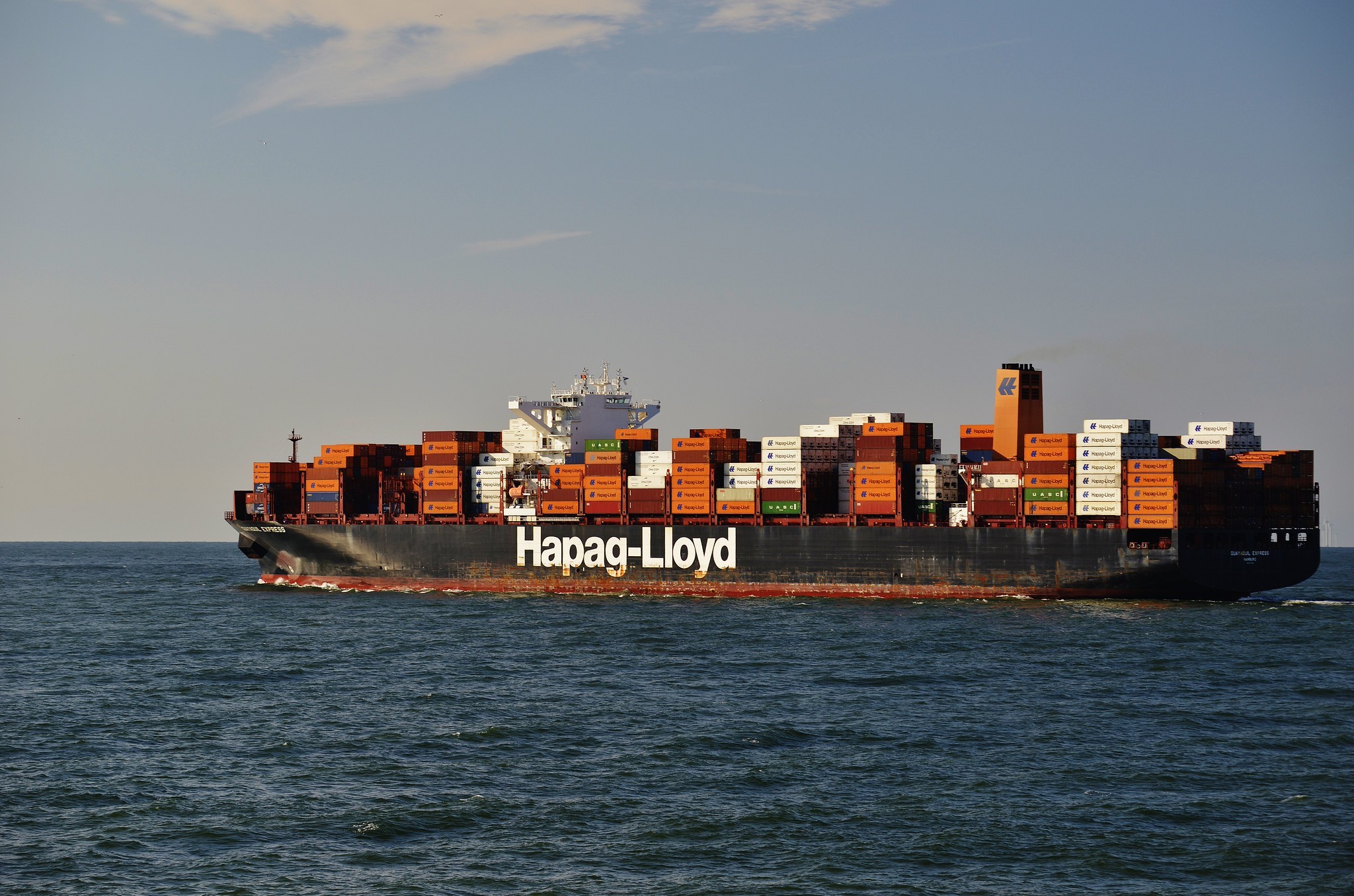 Transit: GUAYAQUIL EXPRESS    entering English South Coast at The Dover Strait