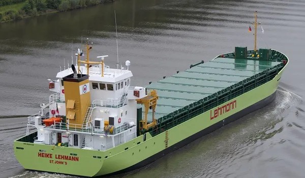 Transit: HEIKE LEHMANN entering English South Coast at The Dover Strait