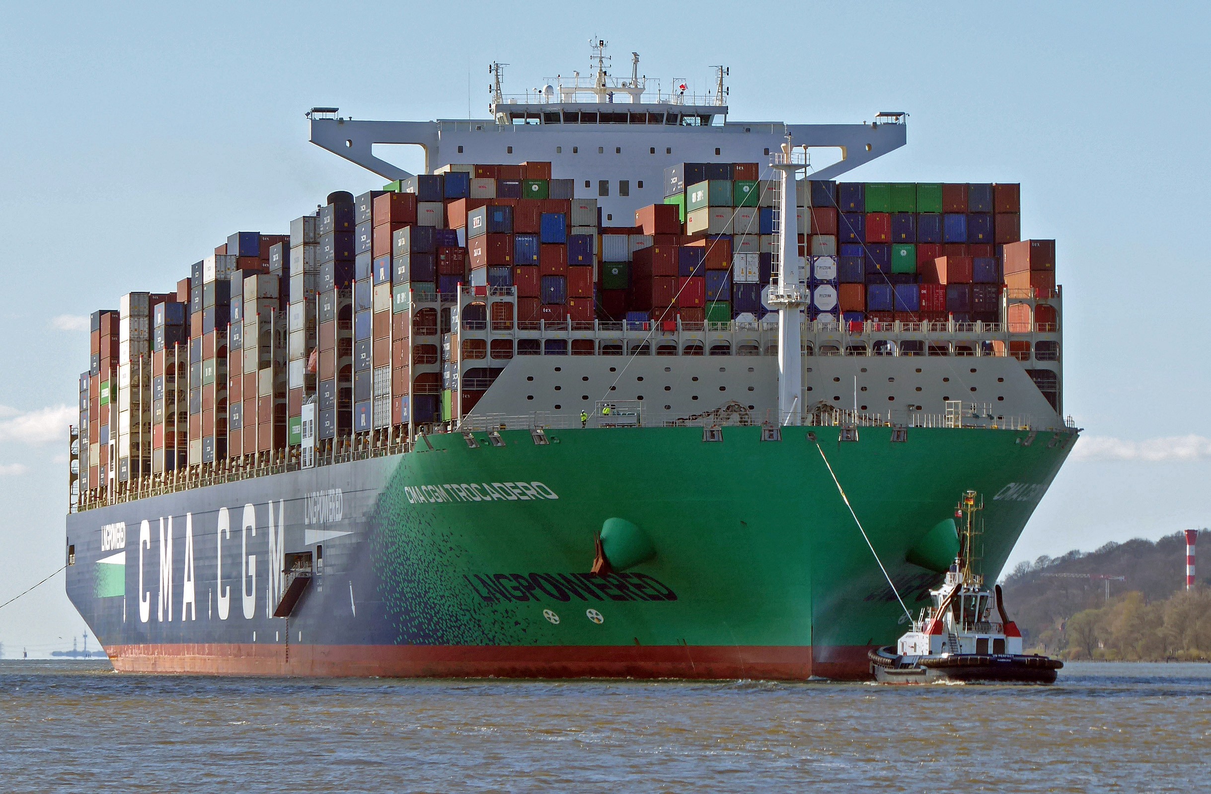  Celtic Sea - CMA CGM TROCADERO transiting Celtic Sea