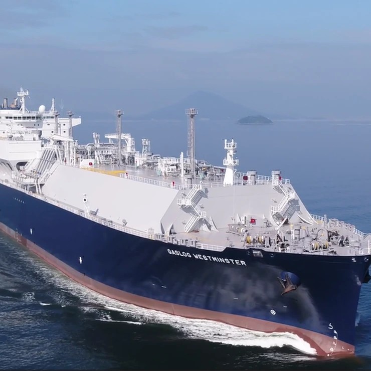 Transit: GASLOG WESTMINSTER   entering English South Coast at The Dover Strait