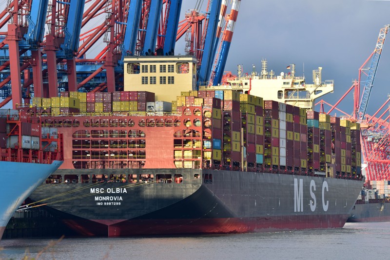 Felixstowe Arrival: MSC OLBIA           