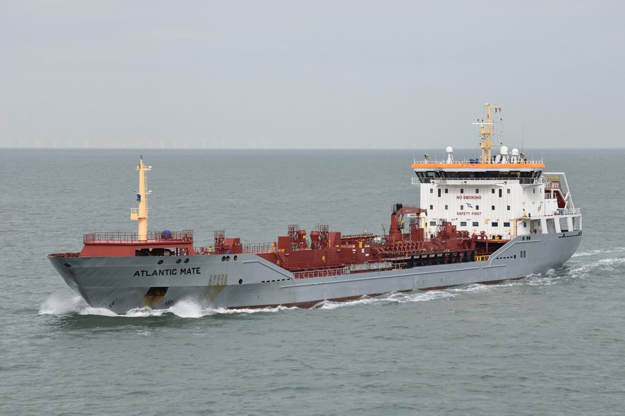 Transit: ATLANTIC  MATE       entering English South Coast at The Dover Strait