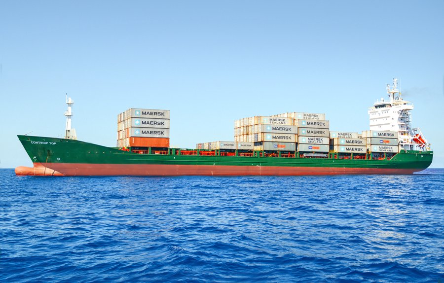  Scottish East Coast - CONTSHIP TOP transiting Berwick Coast