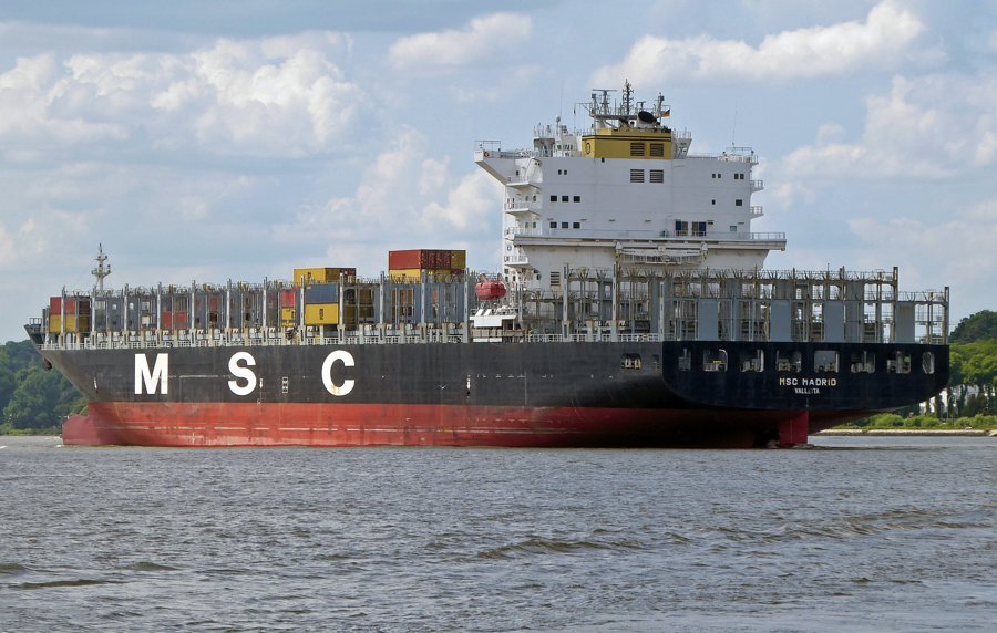  Celtic Sea - MSC MADRID           transiting Celtic Sea