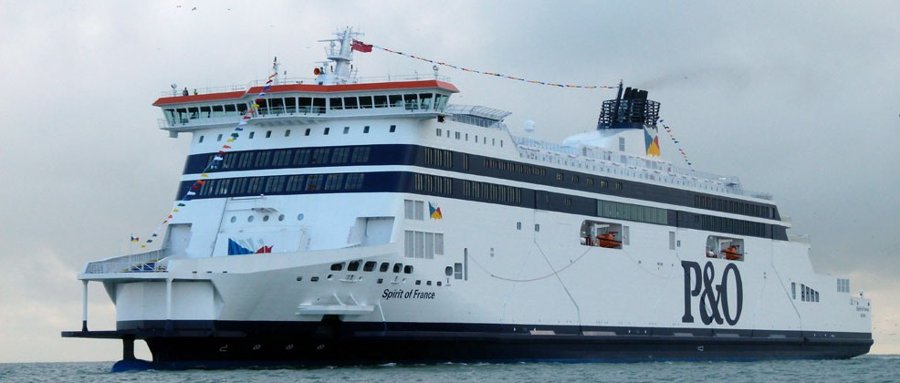Transit: SPIRIT OF FRANCE entering English South Coast at The Dover Strait