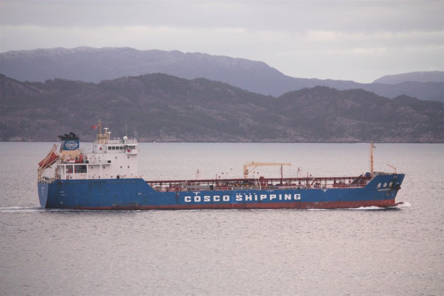  Scottish West Coast - AN HAI WAN           transiting North Channel at Belfast