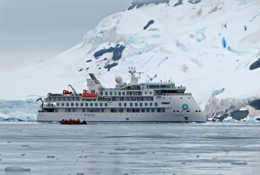 Photograph of the Expedition Cruise Ship: GREG MORTIMER (IMO: 9834648). Documented in UK and Regional Shipping Movements.