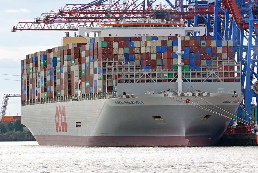 Photograph of the : OOCL VALENCIA        (IMO: 9922598). Documented in UK and Regional Shipping Movements.