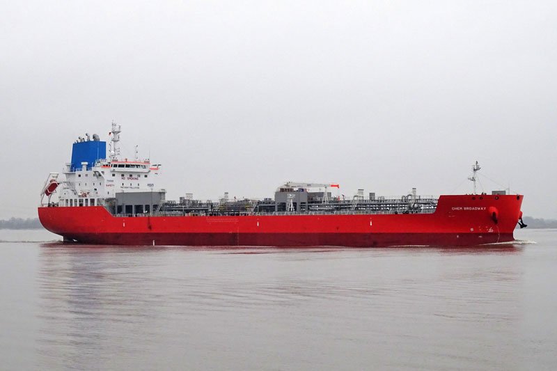 Transit: CHEM BROADWAY        entering English South Coast at The Dover Strait